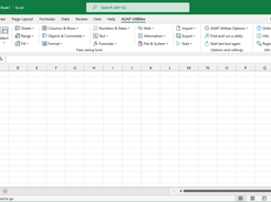 Excel with ASAP Utilities in its menu