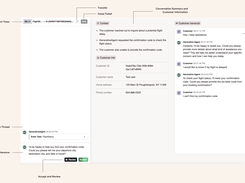 GenerativeAgent's unique Human-in-the-Loop Agent (HILA) workflow allows GenerativeAgent to reach out to human experts for guidance and approval. GenerativeAgent will also learn from the responses to improve future service.