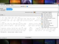 ASCIIBanner - Main window