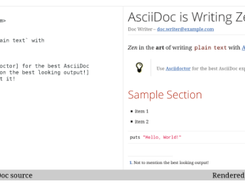 Asciidoctor Screenshot 1