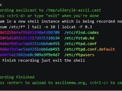 screenshot of sample recording