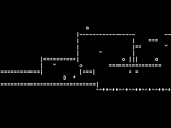 screenshot of ASCII fourth level.