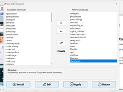 Quick Plugin Toolbar