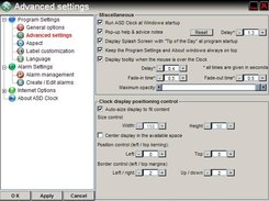 Advanced Program Settings