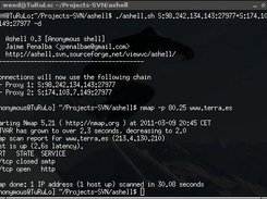 nmap through ashell