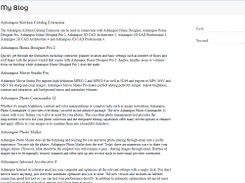 A simple Zend Framework Blog Screenshot 1
