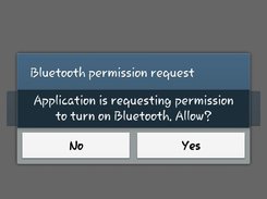 Connecting with the bluetooth device
