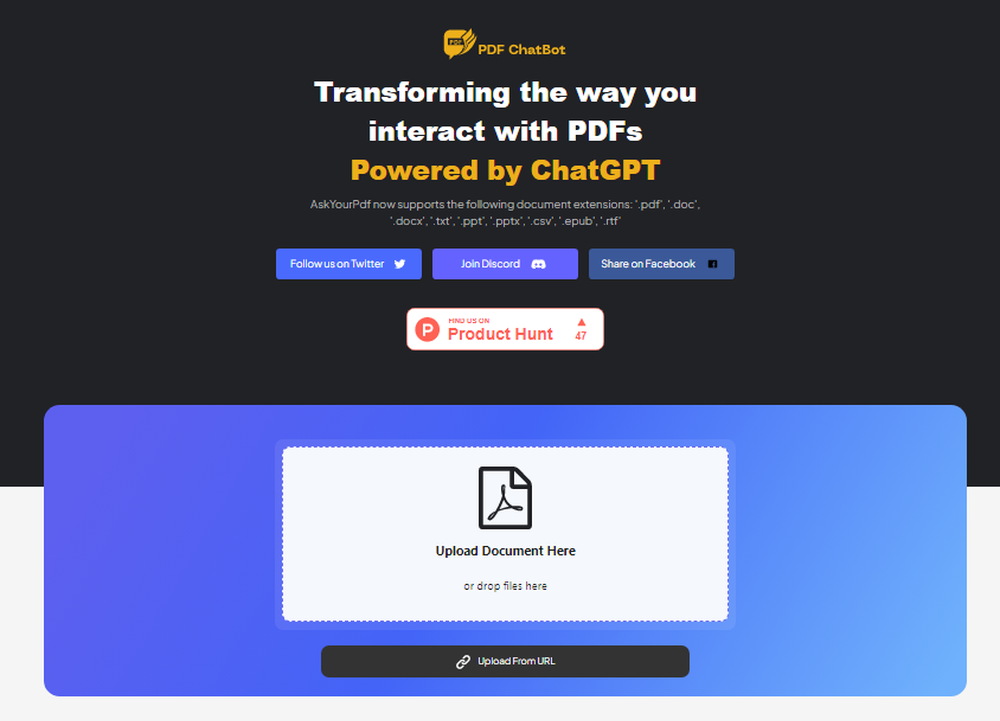 AskYourPdf Screenshot 1