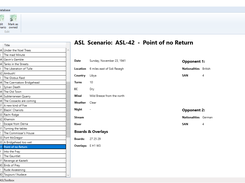 Scenario Database: Main Screen