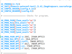 Asmosis: Autoconf macros in use