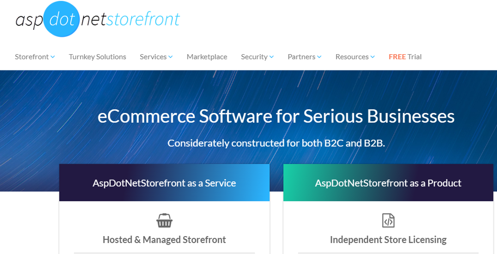 AspDotNetStorefront Screenshot 1