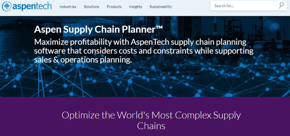 Aspen Supply Chain Planner Screenshot 1