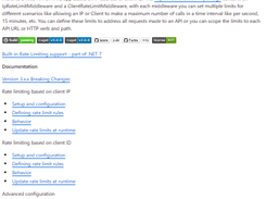 AspNetCoreRateLimit Screenshot 1