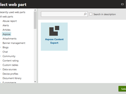 Aspose for Kentico Screenshot 3