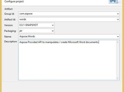 Aspose Maven for Eclipse Screenshot 2