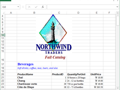 Product Catalog report using Aspose.Cells for .NET