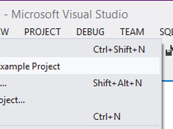 Aspose Visual Studio Plugin Launch from File Menu