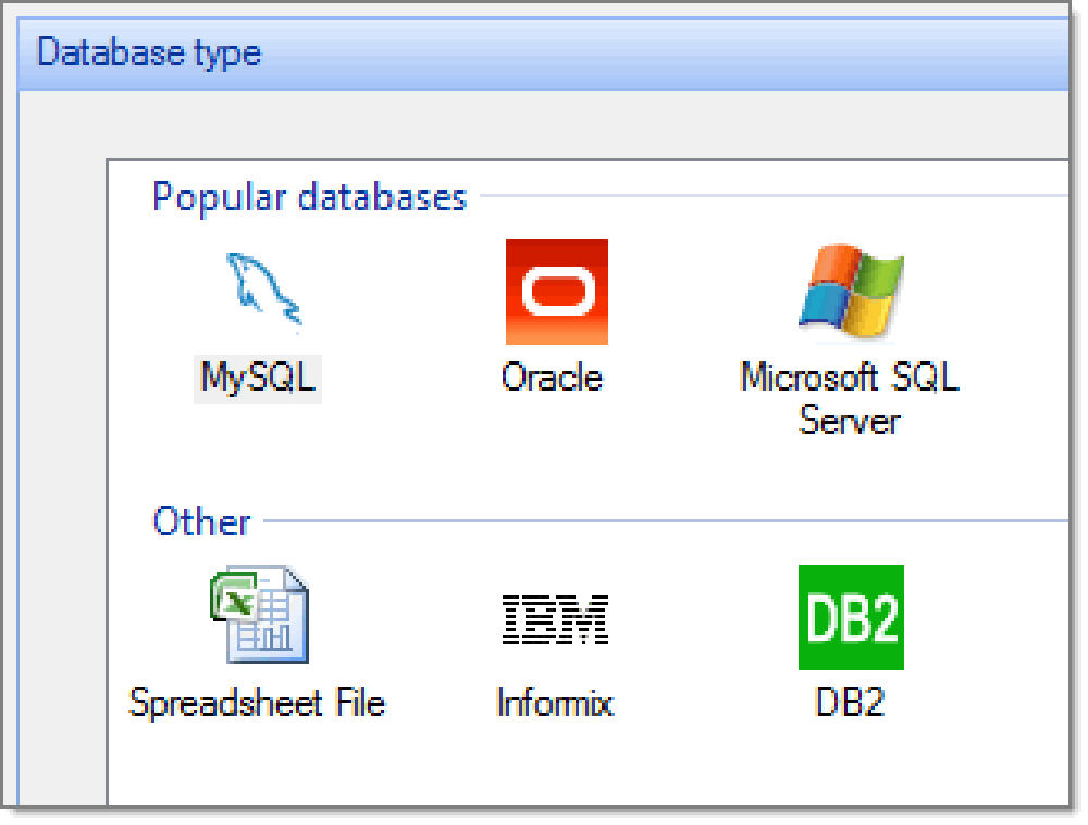 ASPRunnerPro-DatabaseType