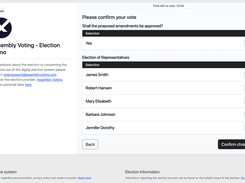 Scheduled Voting - Vote Confirmation