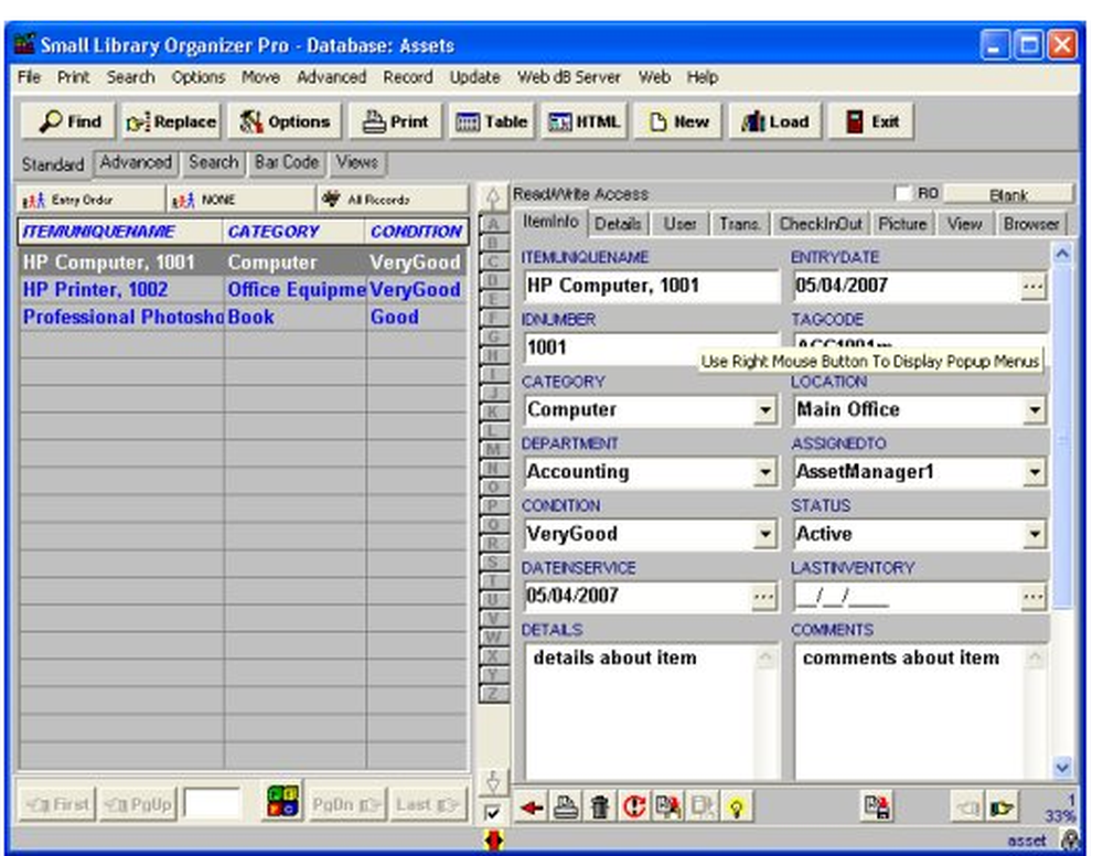 Asset Organizer Pro Screenshot 1
