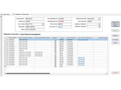 SBS Asset Tracking Calibration Transactions