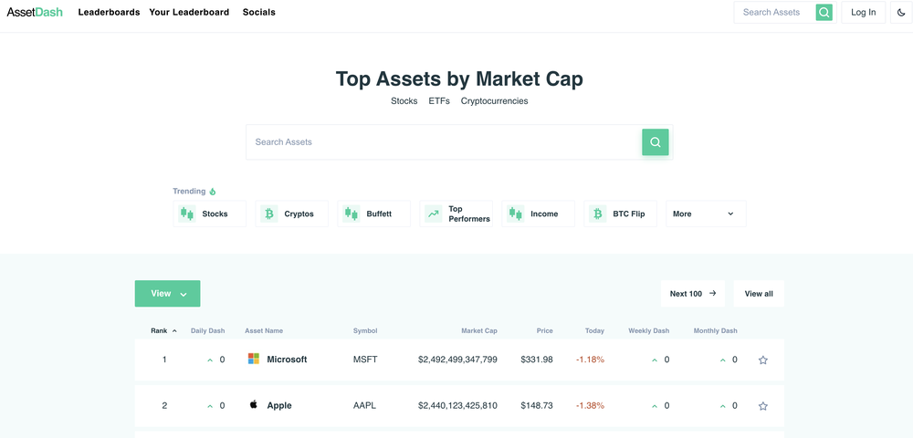 AssetDash Screenshot 1