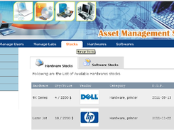 Asset management - Manage Stock