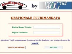 Pagina accesso gestionale