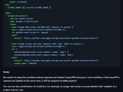 Assign One Project GitHub Action Screenshot 1