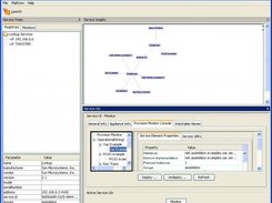 Admin console with view of services running and monitor UI