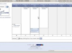 Calendar with week / month view