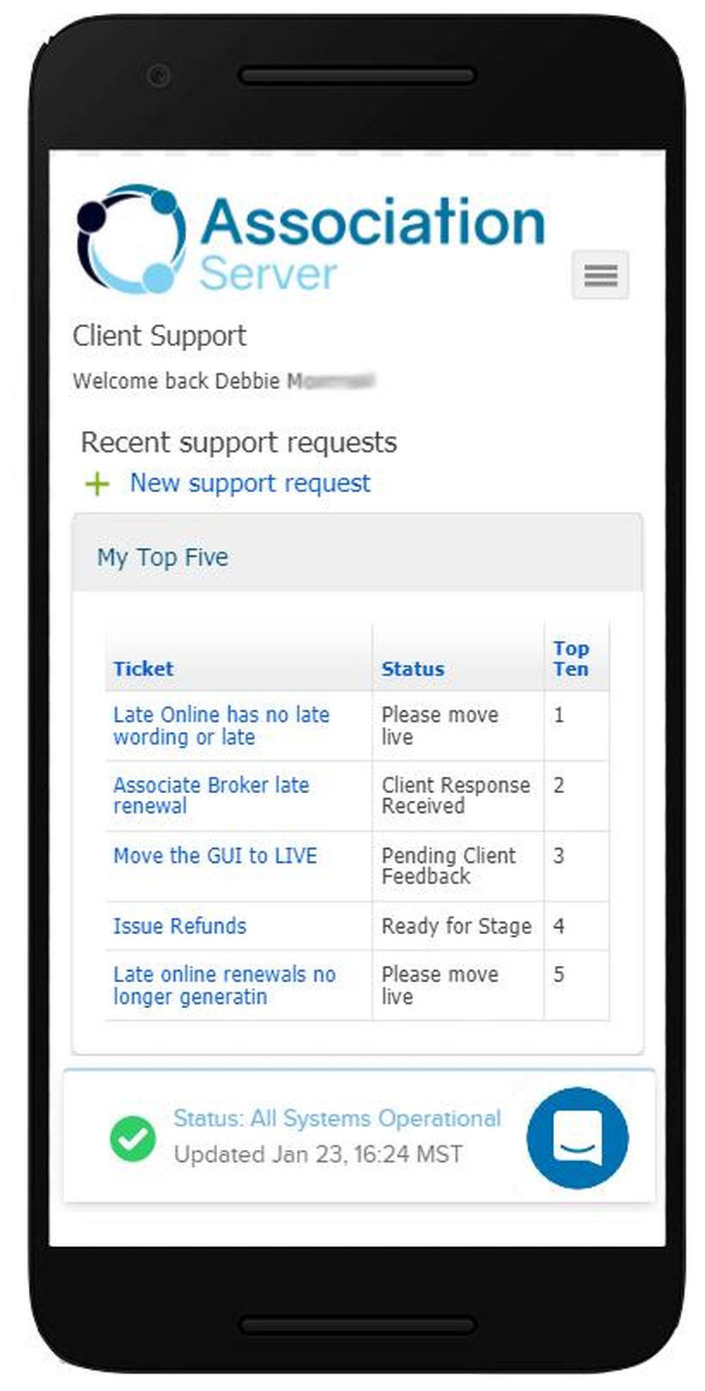 Association Server Screenshot 1