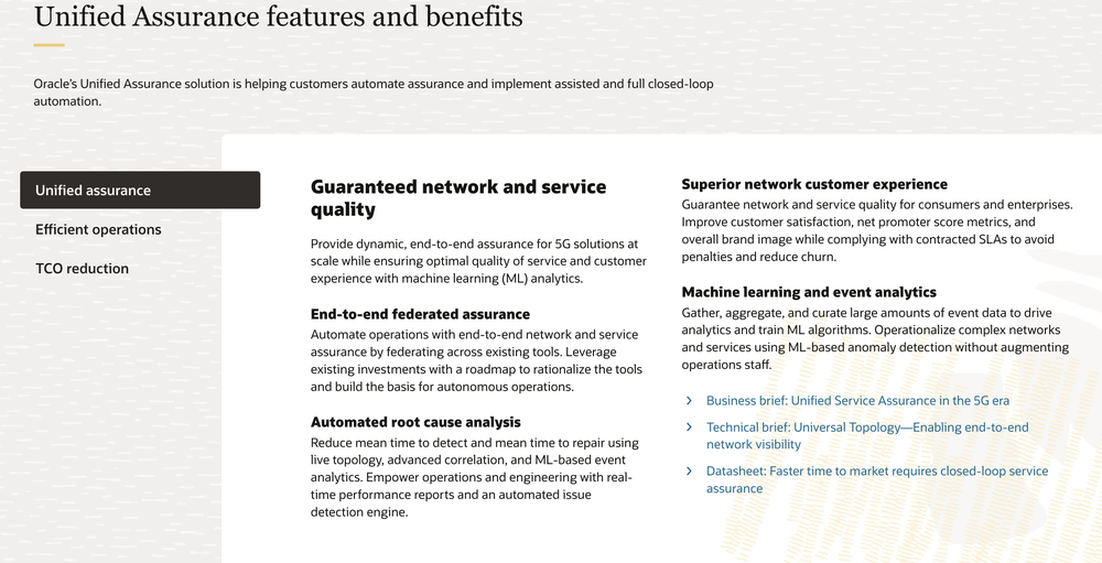 Oracle Unified Assurance Screenshot 1