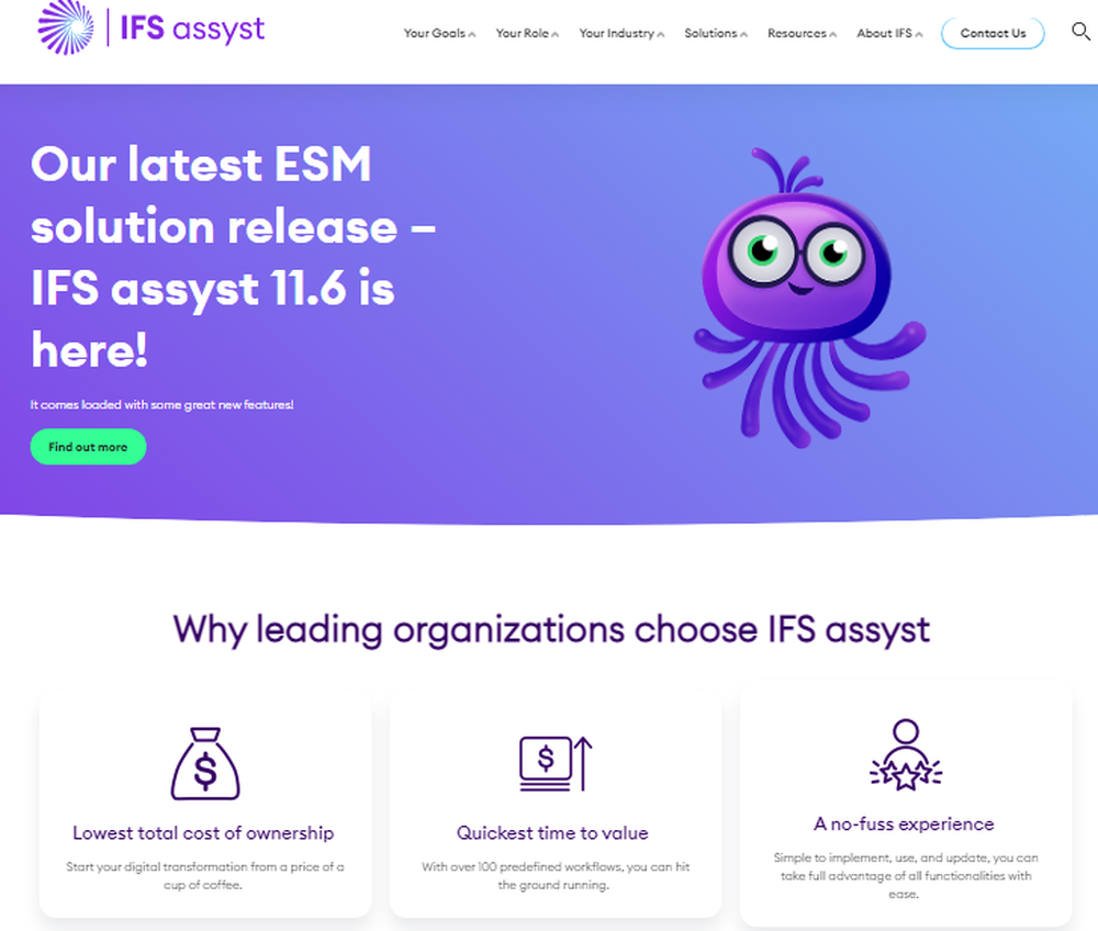 IFS assyst Screenshot 1