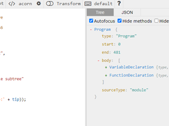 AST explorer Screenshot 1
