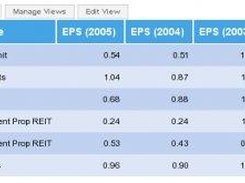 Example worksheet, many different comparisons can be defined