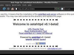 astahttpd v0.1-beta default page