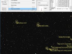 Deepsky annotation after plate solving