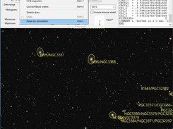 Deepsky annotation after plate solving