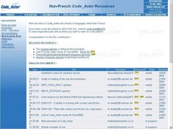 code-aster.org website contains some english documentations