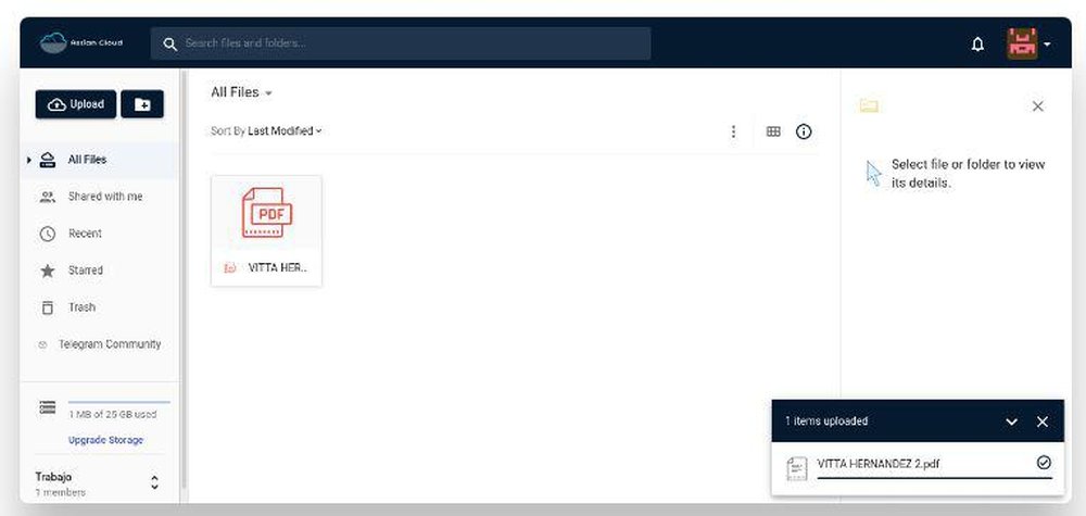 Astian Cloud Screenshot 1