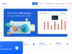 Astra Website Protection Dashboard