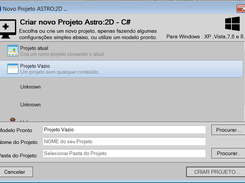Configurações Smples ,para criar um novo projeto.