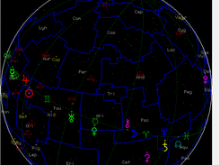 Constellations with fixed stars