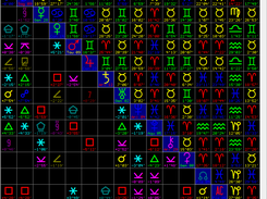 Grid of aspects and midpoints