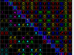 Grid of aspects and midpoints