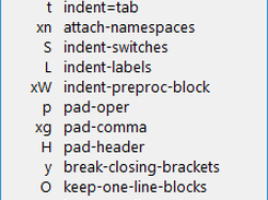 Settings for Formatting