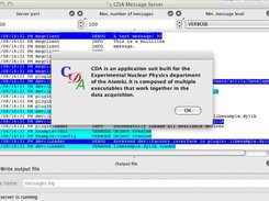 First view of CDA Message Server on Mac OS X