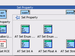 Palette menu of toolkit