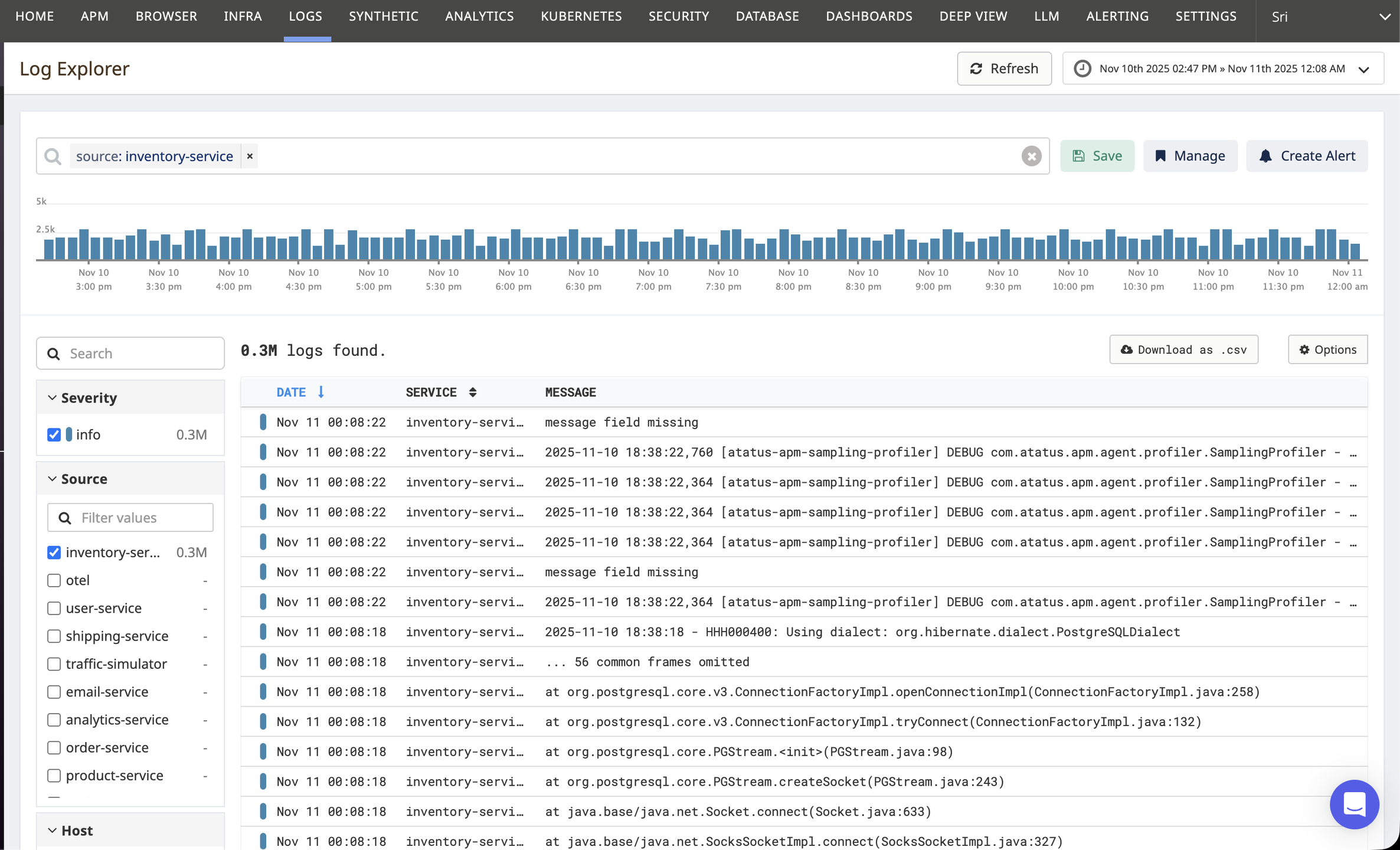 Logs Monitoring